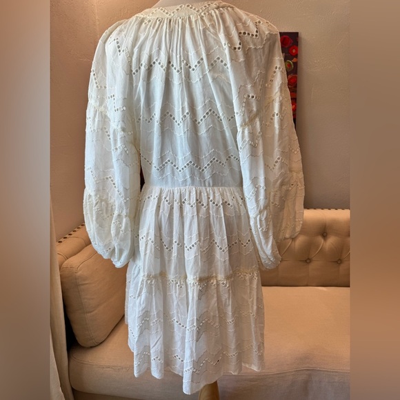 NWT Charina Sarte resort white dress size L - Picture 6 of 13